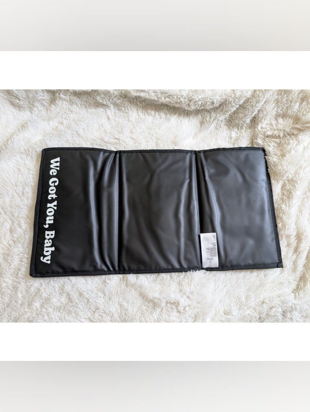 Huggies Brand New Black Baby Changing Pad "We Got You, Baby"